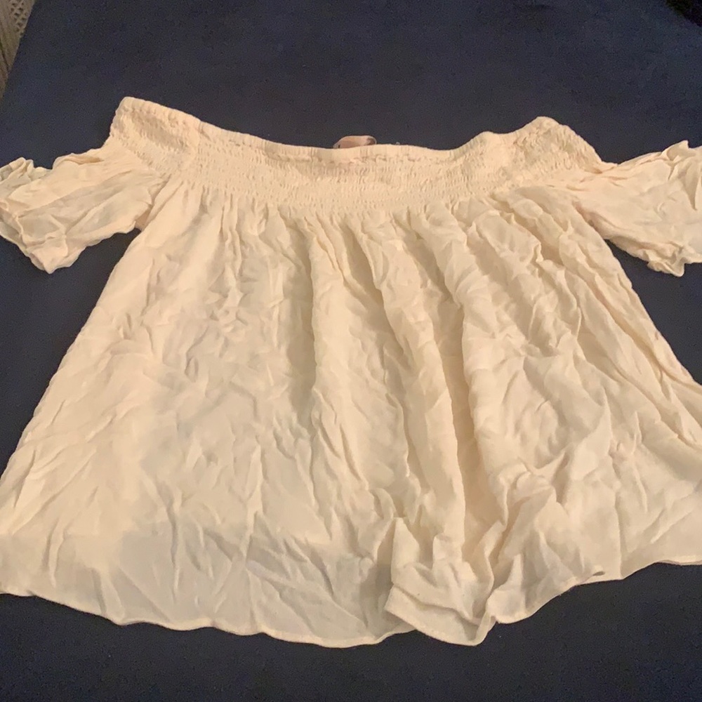 Cream Top Size small